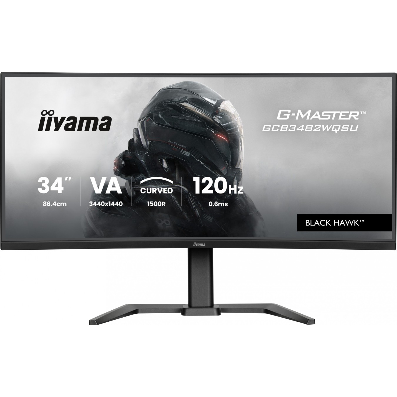 iiyama G-Master 34-inch Ultrawide TFT - GCB3482WQSU - Black 21:9, UWQHD — Buy in Cyprus with Fast Delivery