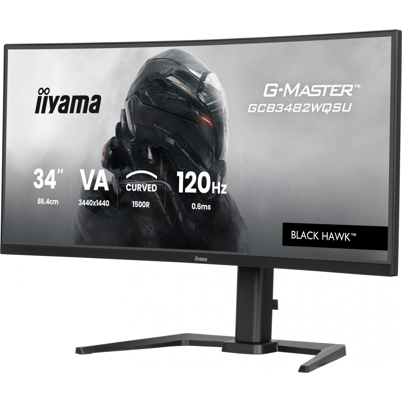 iiyama G-Master 34-inch Ultrawide TFT - GCB3482WQSU - Black 21:9, UWQHD — Buy in Cyprus with Fast Delivery