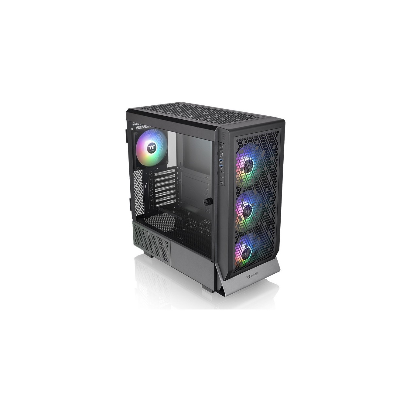 Thermaltake Ceres 500 TG ARGB Black - Ceres 500 TG ARGB - Mid Tower PC Case, Tempered Glass, ARGB