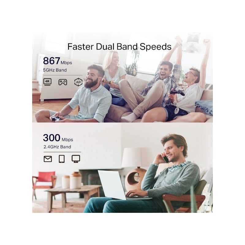 Buy Wireless Range Extender - RE335 - White, Wall Plug, 1167 Mbps, Wi-Fi 5 in Cyprus, Nicosia, Limassol, Larnaka, Pafos