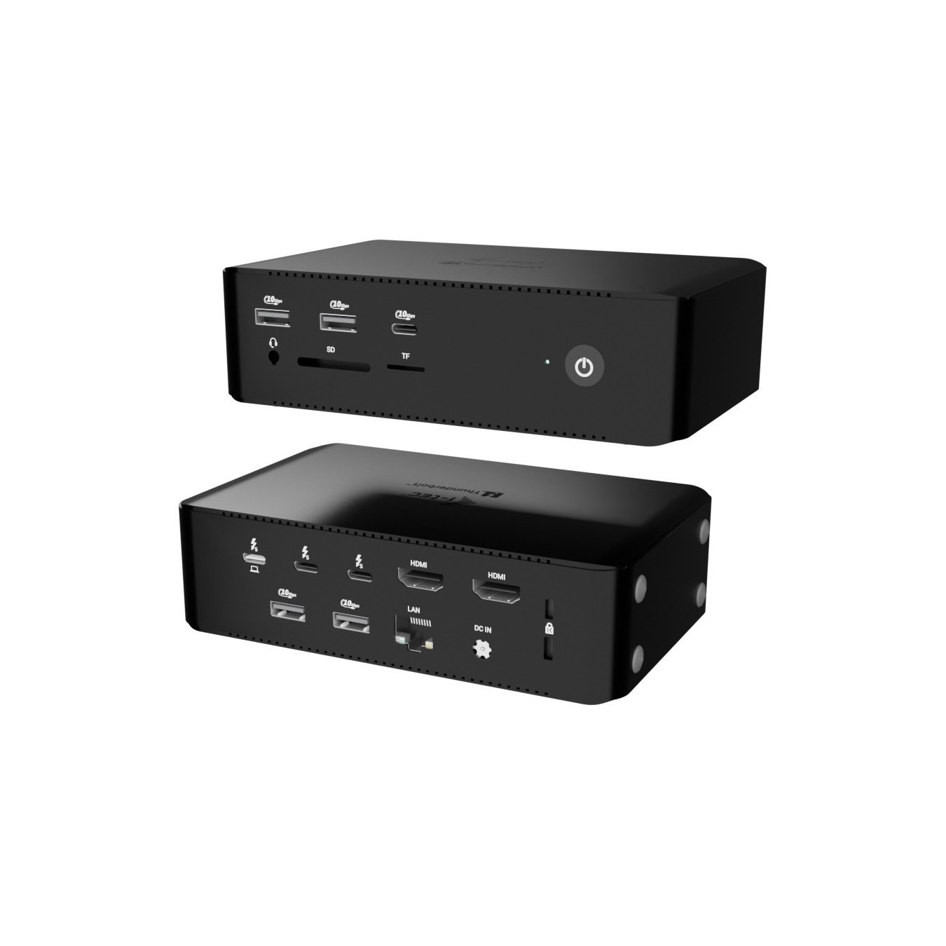 I-TEC Thunderbolt 5 Quattro Display DS - 2xTB5, 2xHDMI, 2.5GbE, Mic, USB-C Gen2 — Buy in Cyprus with Fast Delivery