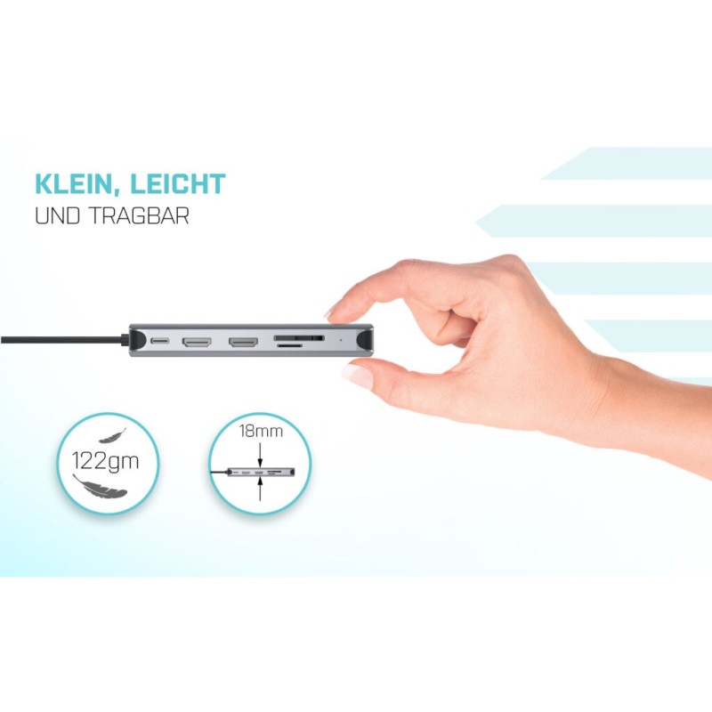 Buy D I-TEC USB 3.0 3X LCD NANO DOCK - DisplayLink USB-A Dock, 3 Displays in Cyprus, Nicosia, Limassol, Larnaka, Pafos