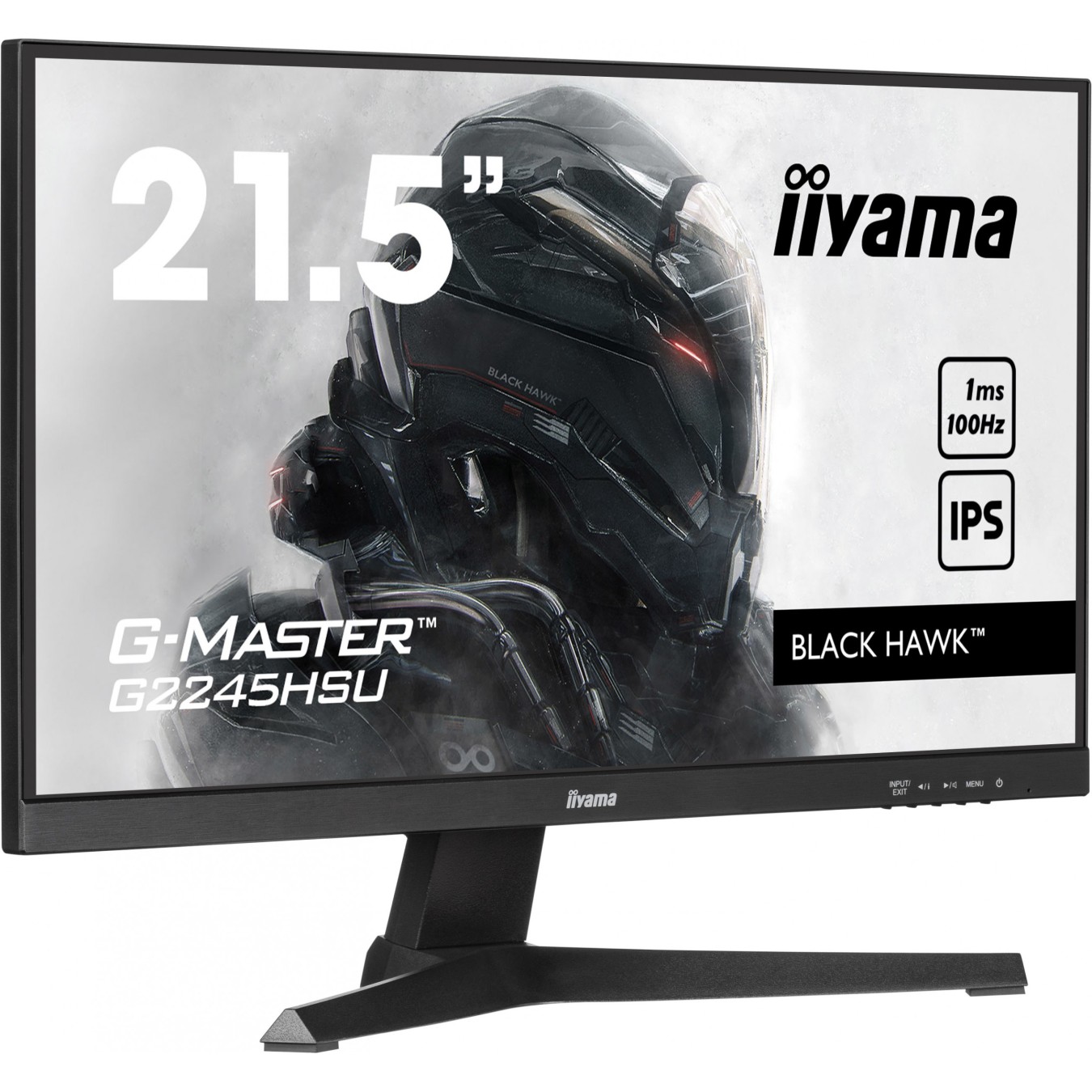 IIYAMA G2245HSU-B2 - 21.5-inch IPS monitor, Flat, 16:9, HDMI + DP, 2xUSB — Buy in Cyprus with Fast Delivery