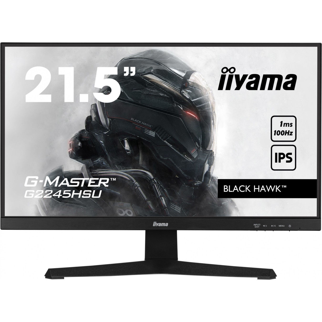 IIYAMA G2245HSU-B2 - 21.5-inch IPS monitor, Flat, 16:9, HDMI + DP, 2xUSB — Buy in Cyprus with Fast Delivery