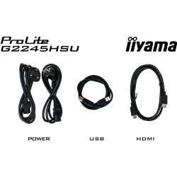 Buy IIYAMA G2245HSU-B2 - 21.5-inch IPS monitor, Flat, 16:9, HDMI + DP, 2xUSB in Cyprus, Nicosia, Limassol, Larnaka, Pafos