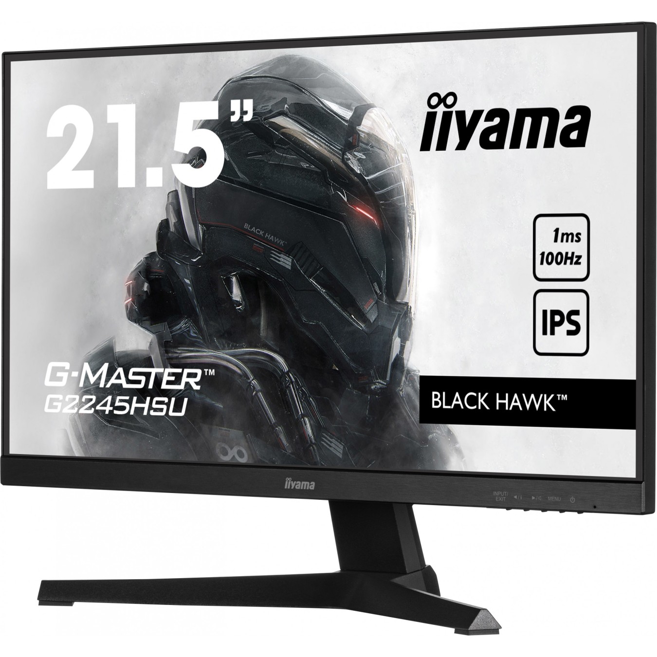 IIYAMA G2245HSU-B2 - 21.5-inch IPS monitor, Flat, 16:9, HDMI + DP, 2xUSB — Buy in Cyprus with Fast Delivery