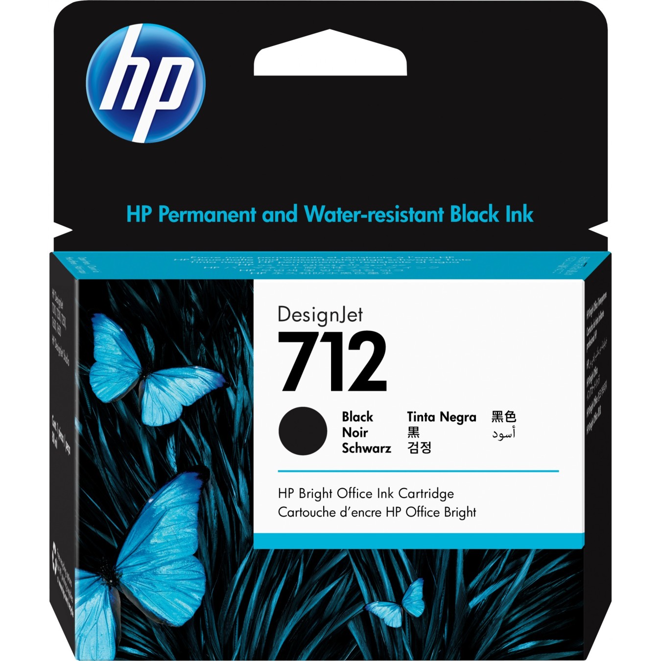 HP 712 80-ml Black Designjet Ink Cartridge - 712 - Black — Buy in Cyprus with Fast Delivery