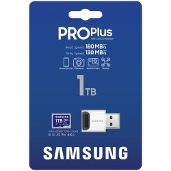 Buy CARD Micro Card 1TB Samsung SDXC PRO Plus (2024) Reader retail - 1TB microSD in Cyprus, Nicosia, Limassol, Larnaka, Pafos