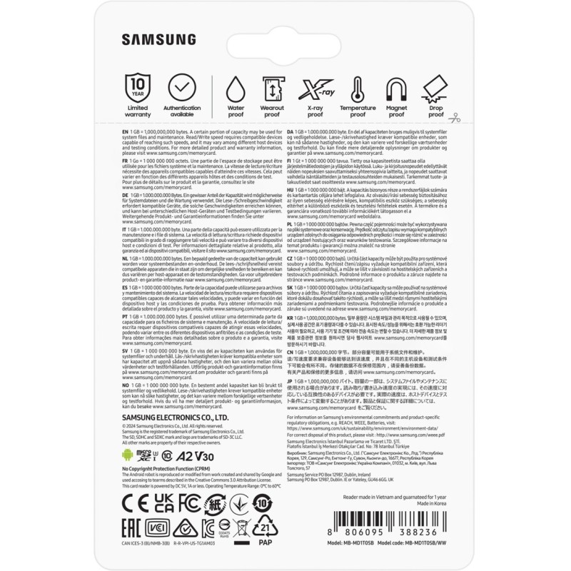 Buy CARD Micro Card 1TB Samsung SDXC PRO Plus (2024) Reader retail - 1TB microSD in Cyprus, Nicosia, Limassol, Larnaka, Pafos