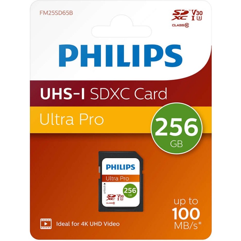 Buy Philips XC Card 256GB SDXC - Class 10 UHS-I U3 V30 A1 in Cyprus, Nicosia, Limassol, Larnaka, Pafos