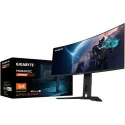 Buy 86.4cm 34' (3440x1440) Gigabyte MO34WQC 21:9 WQHD OLED HDR400 0.03ms 175Hz 2... in Cyprus, Nicosia, Limassol, Larnaka, Pafos