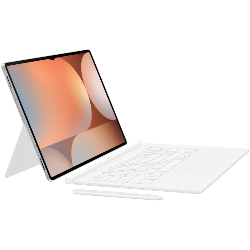 Buy Samsung Book Cover Keyboard for Tab S10 Ultra/S9 Ultra - White - Keyboard Case in Cyprus, Nicosia, Limassol, Larnaka, Pafos