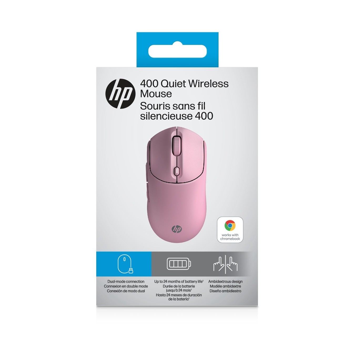 HP 400 Quiet Pink Wireless Mouse - 400 - Pink, Wireless — Buy in Cyprus with Fast Delivery