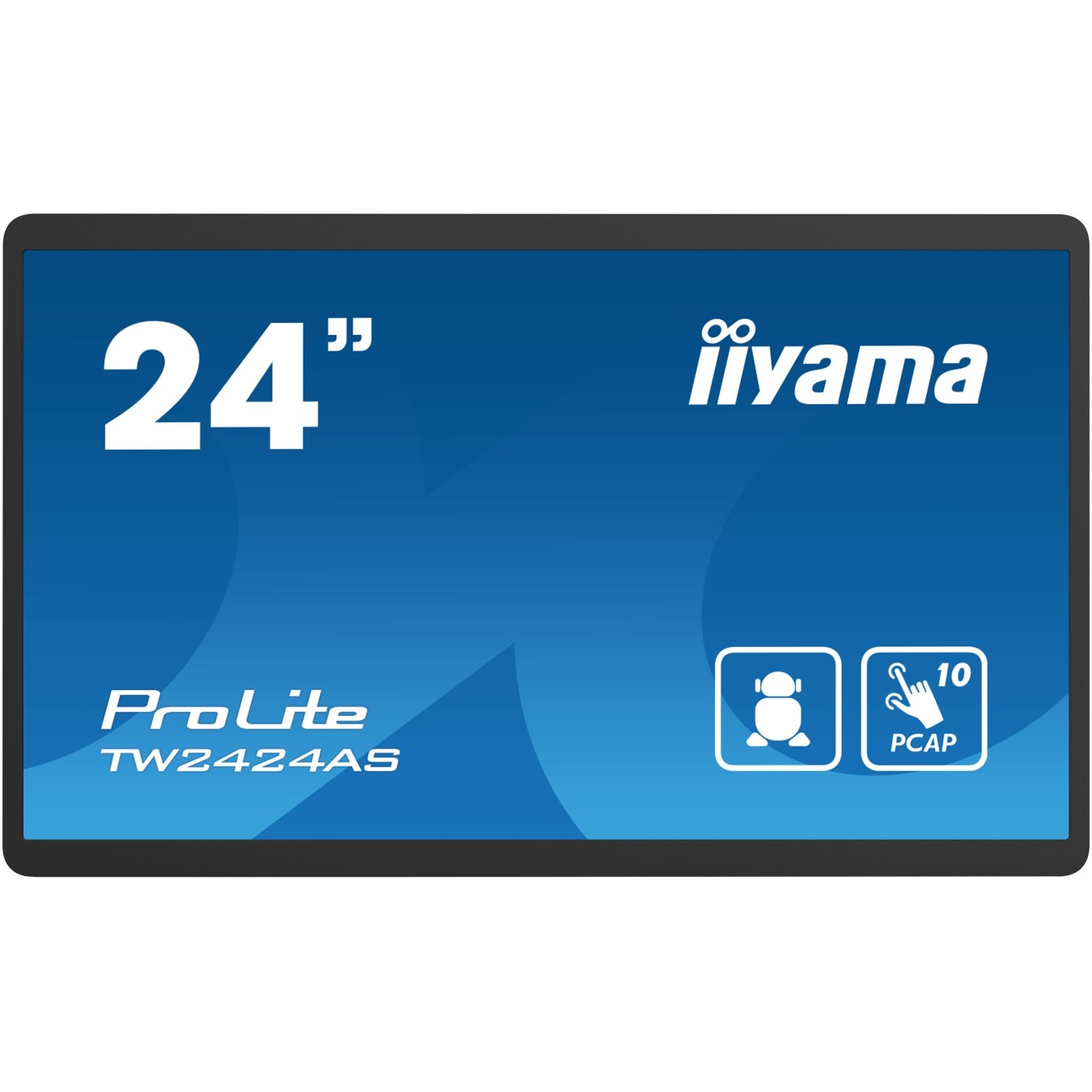 IIYAMA 23.8" Monitor - TW2424AS-B1 - 16:9, M-Touch, HDMI, Android, Retail — Buy in Cyprus with Fast Delivery