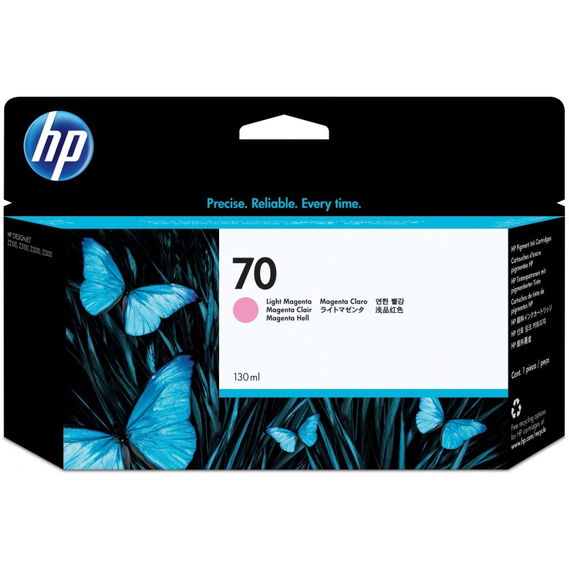 Buy HP 70 Original Ink cartridge C9455A - Magenta, 130ml, Original (Vivera Ink) in Cyprus, Nicosia, Limassol, Larnaka, Pafos