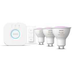 Buy Philips Hue White & Color Ambiance GU10 Starter Kit - Triple Pack with Dimme... in Cyprus, Nicosia, Limassol, Larnaka, Pafos
