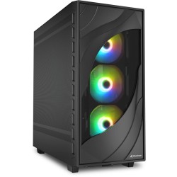 Buy Sharkoon Rebel C80M RGB ATX 1xMetall Black - C80M - Black, RGB lighting, met... in Cyprus, Nicosia, Limassol, Larnaka, Pafos