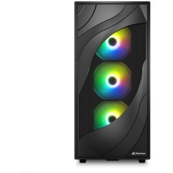 Buy Sharkoon Rebel C80M RGB ATX 1xMetall Black - C80M - Black, RGB lighting, met... in Cyprus, Nicosia, Limassol, Larnaka, Pafos