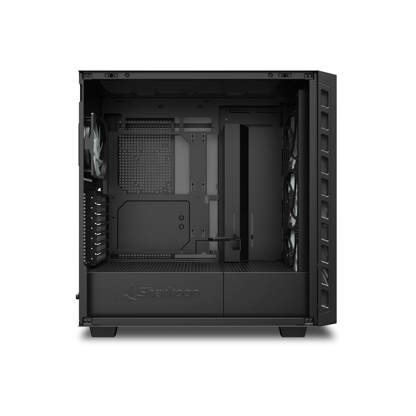 Sharkoon Rebel C80M RGB ATX 1xMetall Black - C80M - Black, RGB lighting, metal chassis — Buy in Cyprus with Fast Delivery