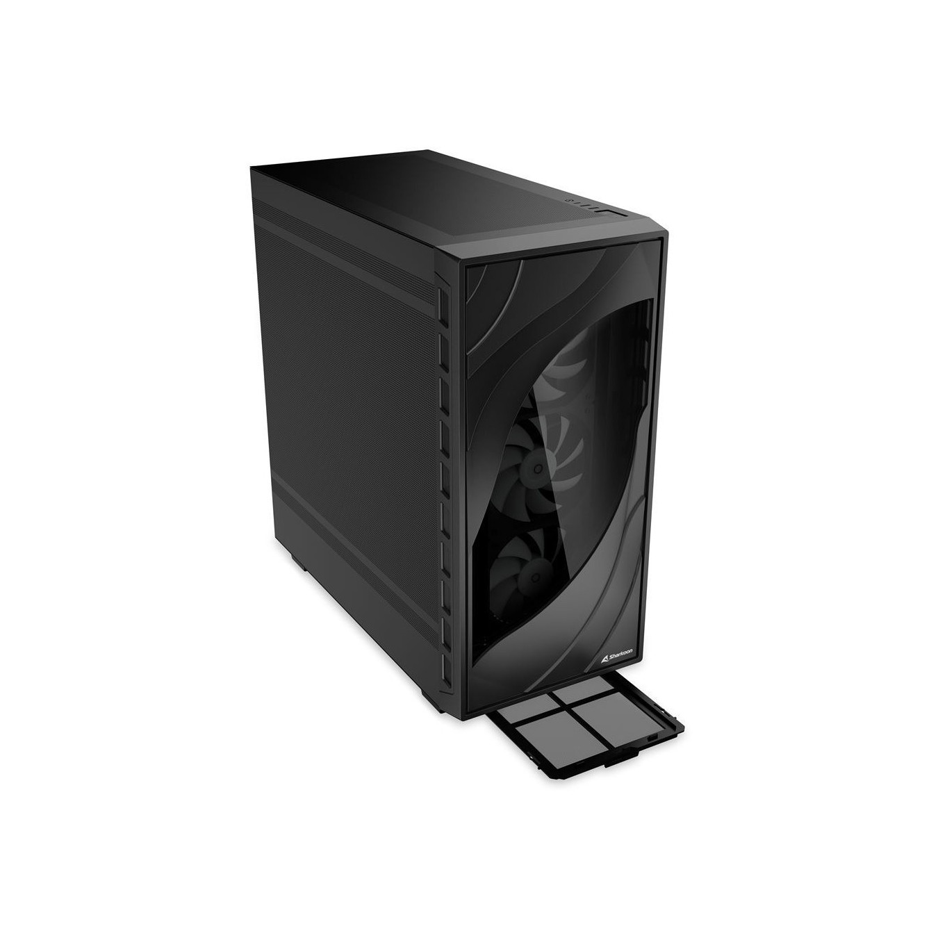 Sharkoon Rebel C80M RGB ATX 1xMetall Black - C80M - Black, RGB lighting, metal chassis — Buy in Cyprus with Fast Delivery