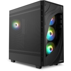 Buy Sharkoon Rebel C80M RGB ATX 1xMetall Black - C80M - Black, RGB lighting, met... in Cyprus, Nicosia, Limassol, Larnaka, Pafos