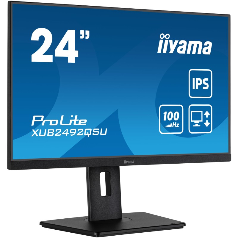 iiyama ProLite XUB2492QSU-B1 - 23.8" 2560x1440 IPS 0.5ms 100Hz HDMI/DP Black (Boxed) — Buy in Cyprus with Fast Delivery