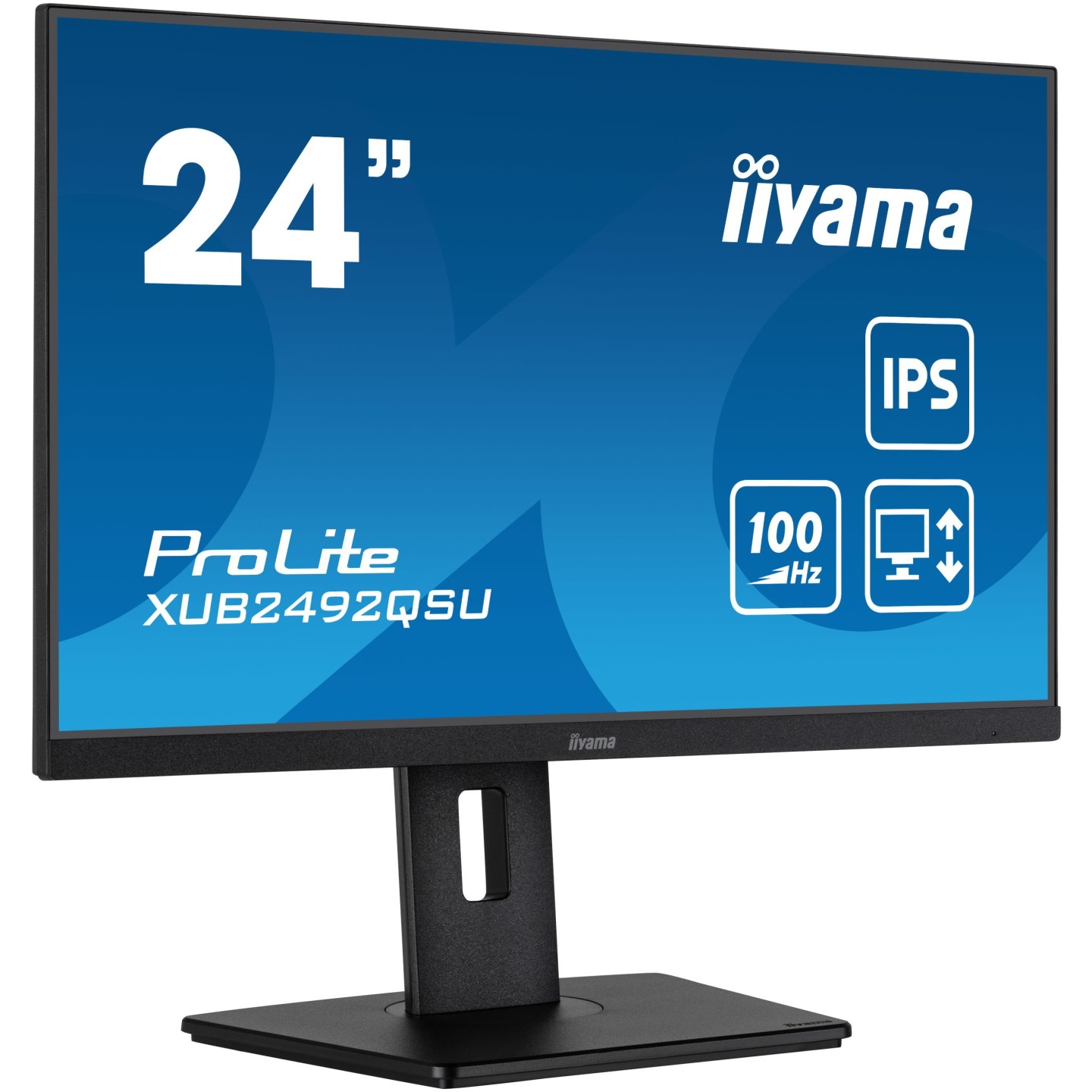 iiyama ProLite XUB2492QSU-B1 - 23.8" 2560x1440 IPS 0.5ms 100Hz HDMI/DP Black (Boxed) — Buy in Cyprus with Fast Delivery