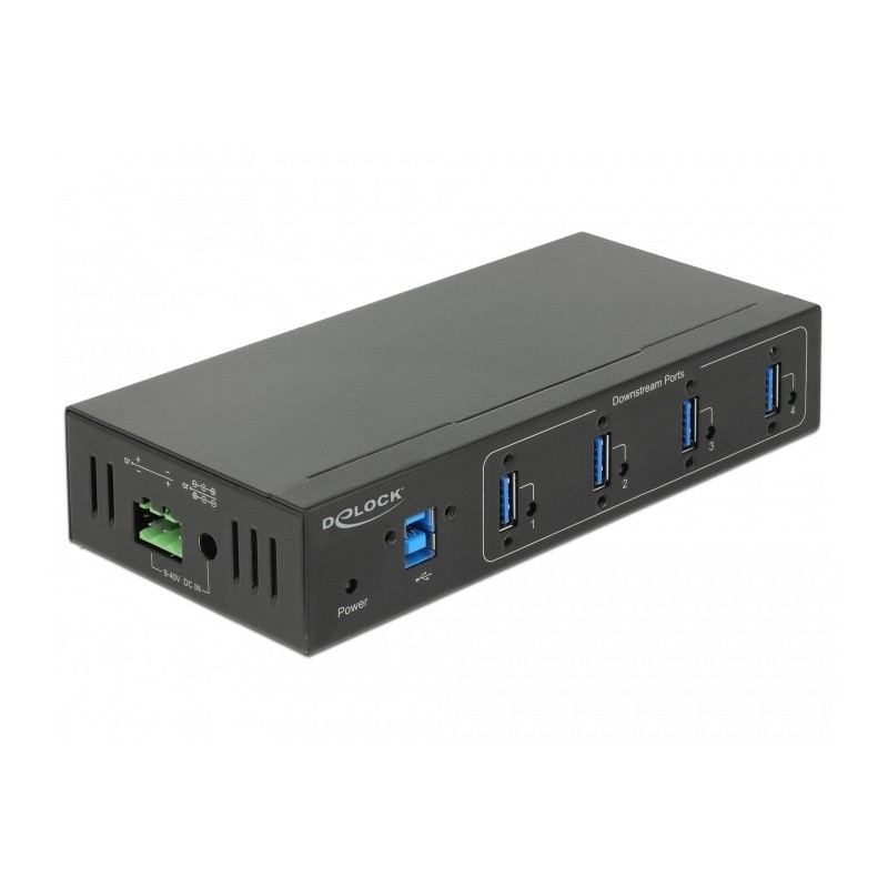 Buy DELOCK External Industrial Hub 4x USB 3.0 Type-A with 15 kV ESD Protection in Cyprus, Nicosia, Limassol, Larnaka, Pafos