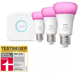 Buy Philips Hue White & Color Ambiance E27 Starter Set - 3-pack - 2700-6500K, Zi... in Cyprus, Nicosia, Limassol, Larnaka, Pafos