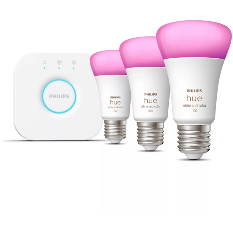 Buy Philips Hue White & Color Ambiance E27 Starter Set - 3-pack - 2700-6500K, Zi... in Cyprus, Nicosia, Limassol, Larnaka, Pafos