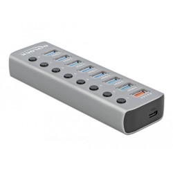 Buy DELOCK USB 3.2 Gen 1 Hub with 7 USB-A Ports, USB-C PD 3.0 Port, Fast-Charge ... in Cyprus, Nicosia, Limassol, Larnaka, Pafos