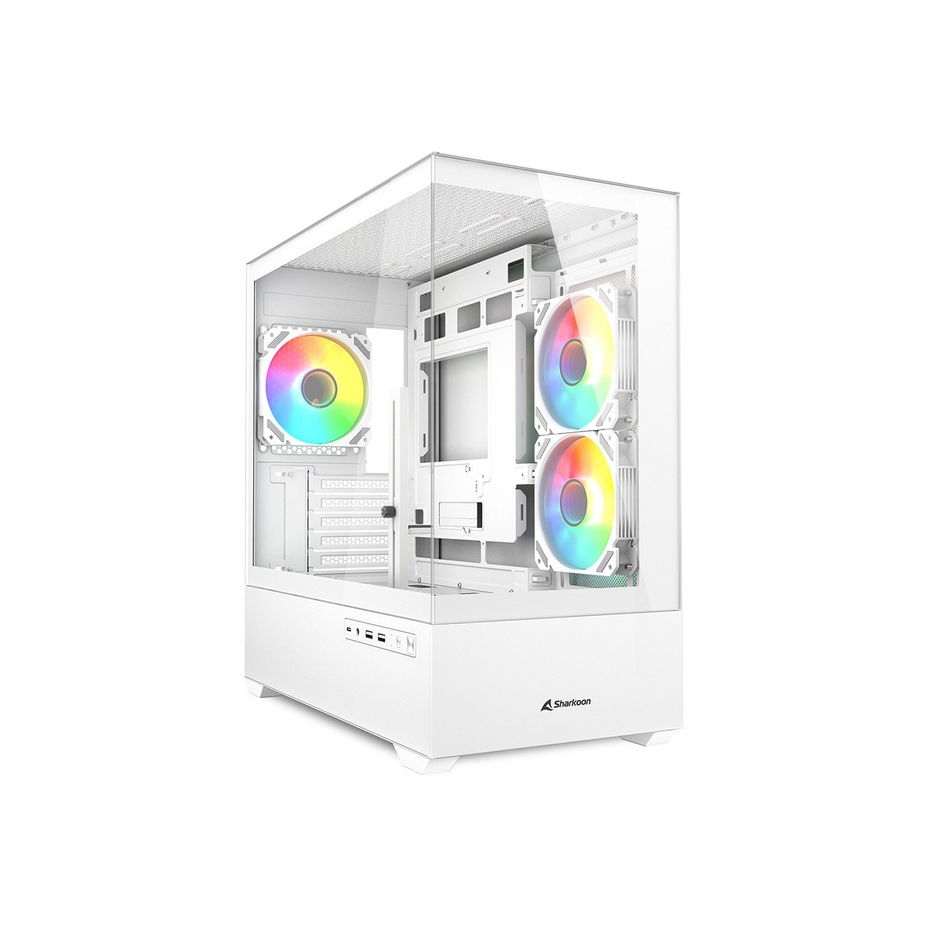 Sharkoon MK6 RGB Micro-ATX Case - MK6 RGB - White — Buy in Cyprus with Fast Delivery