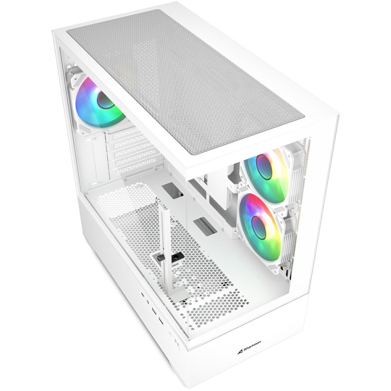 Buy Sharkoon MK6 RGB Micro-ATX Case - MK6 RGB - White in Cyprus, Nicosia, Limassol, Larnaka, Pafos