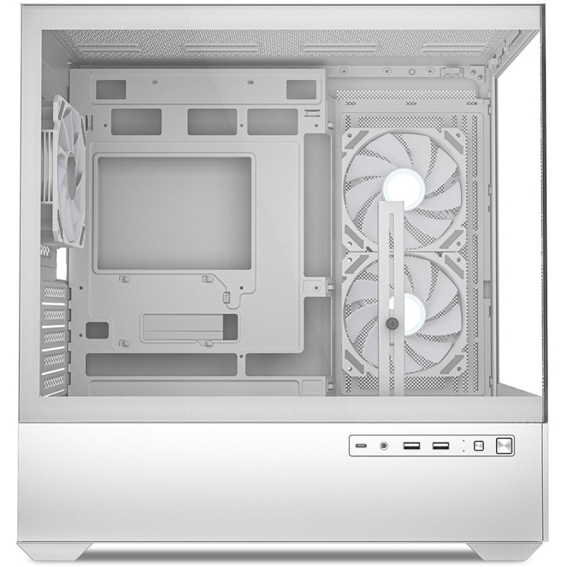 Buy Sharkoon MK6 RGB Micro-ATX Case - MK6 RGB - White in Cyprus, Nicosia, Limassol, Larnaka, Pafos