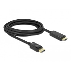 Buy DELOCK DisplayPort to HDMI Cable - 3m in Cyprus, Nicosia, Limassol, Larnaka, Pafos