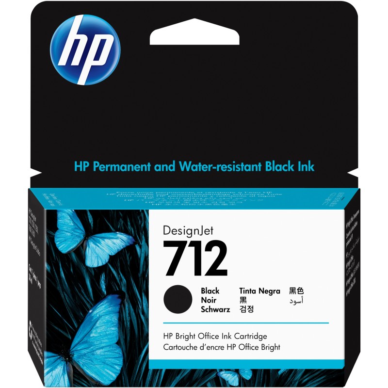 Buy HP 712 38-ml Black DesignJet Ink Cartridge - HP 712 - Black in Cyprus, Nicosia, Limassol, Larnaka, Pafos
