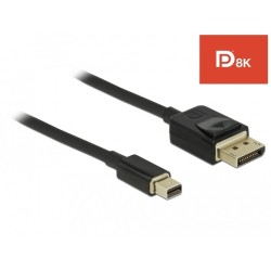 Buy Delock Mini DisplayPort to DisplayPort Cable 8K 60Hz - 2m - DP 8K Certified in Cyprus, Nicosia, Limassol, Larnaka, Pafos