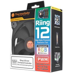 Buy 120mm Thermaltake Riing 12 LED RGB - Riing 12 LED RGB - ARGB 5V RGB lighting in Cyprus, Nicosia, Limassol, Larnaka, Pafos