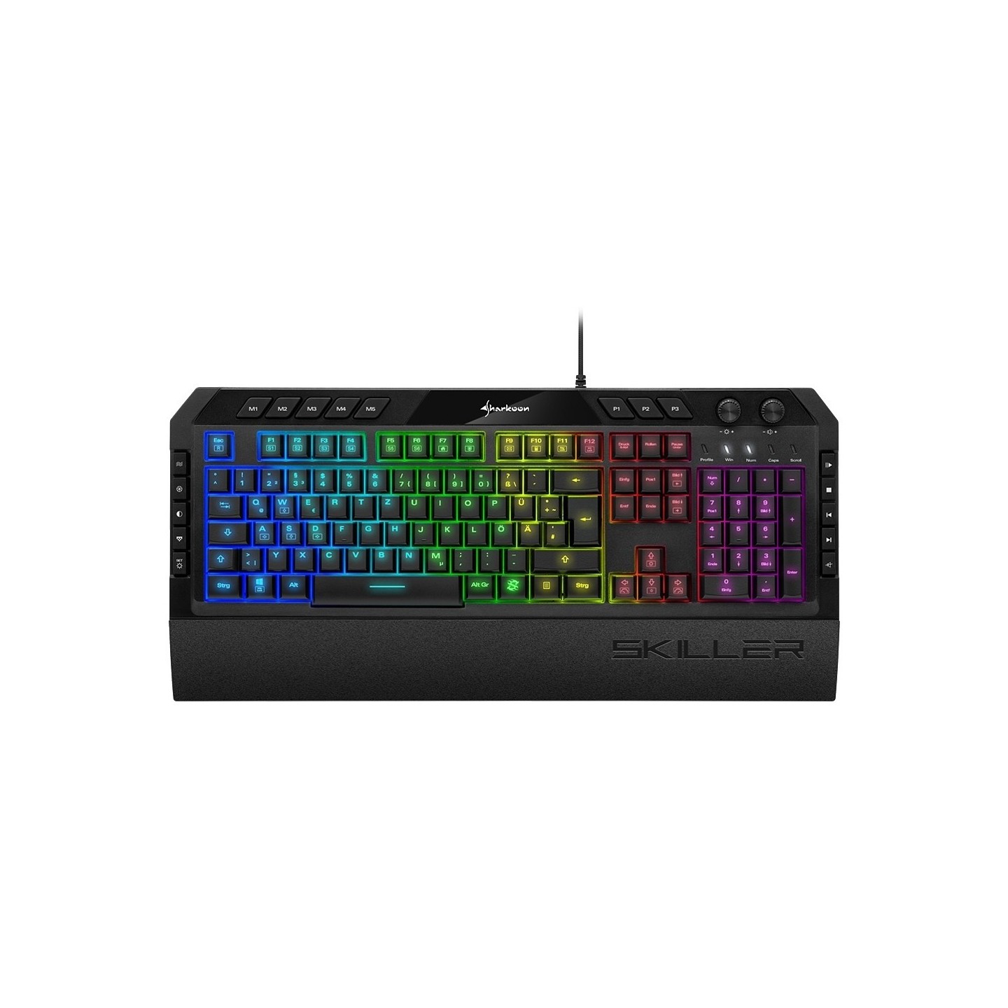 Sharkoon Skiller SGK5 Gaming Keyboard - Black, DE Layout (Boxed) — Buy in Cyprus with Fast Delivery