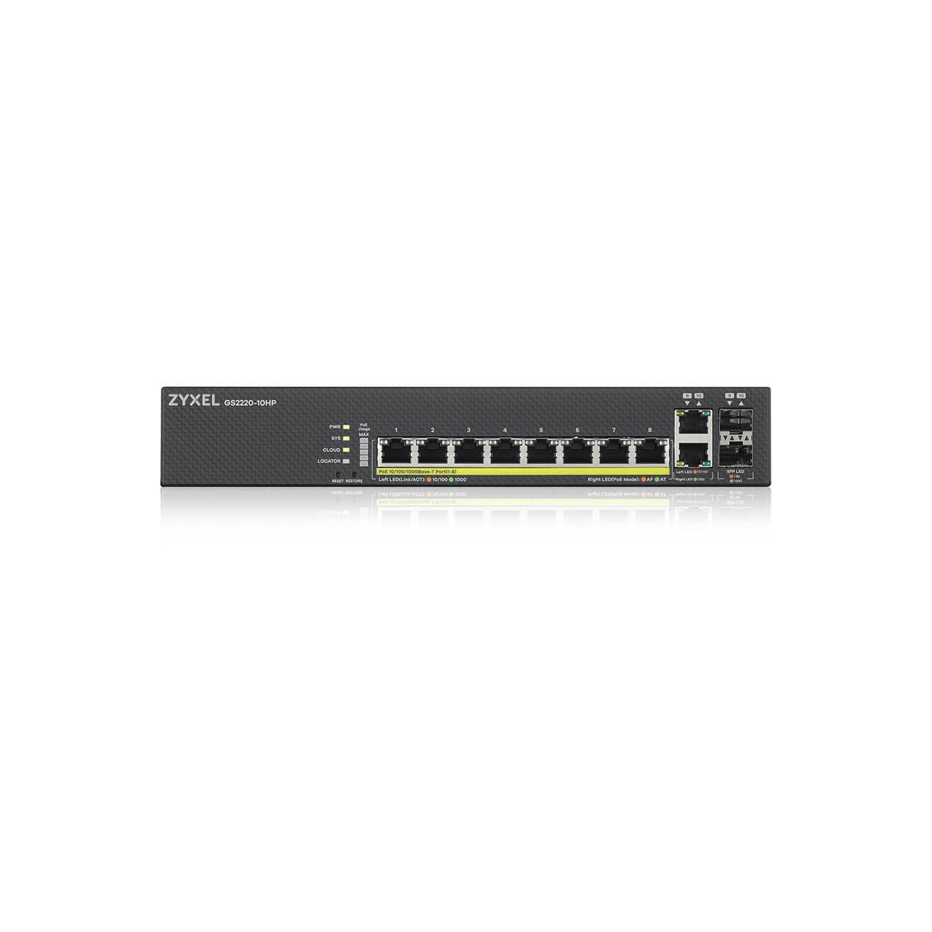 Zyxel GS2220-10HP PoE Switch - GS2220-10HP - 10-Port Gigabit, Rackmount — Buy in Cyprus with Fast Delivery