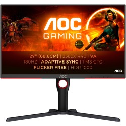 AOC Q27G3XMN 27" QHD VA 180Hz 1ms Mini LED HDR1000 Gaming Monitor (Boxed) — Buy in Cyprus with Fast Delivery