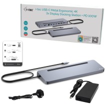 D I-TEC USB-C ERGO DOCK + CHARGER - USB-C Dock, PD charging, Multi-Display Ready — Buy in Cyprus with Fast Delivery