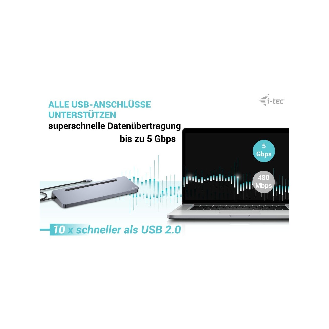 D I-TEC USB-C ERGO DOCK + CHARGER - USB-C Dock, PD charging, Multi-Display Ready — Buy in Cyprus with Fast Delivery