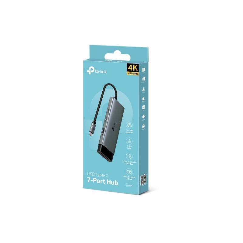 Buy TP-Link HUB - UH7020C - USB-C 7-Port Hub in Cyprus, Nicosia, Limassol, Larnaka, Pafos