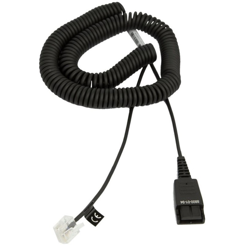 Buy Jabra Cable QD to RJ45 Siemens OpenStage spiral in Cyprus, Nicosia, Limassol, Larnaka, Pafos