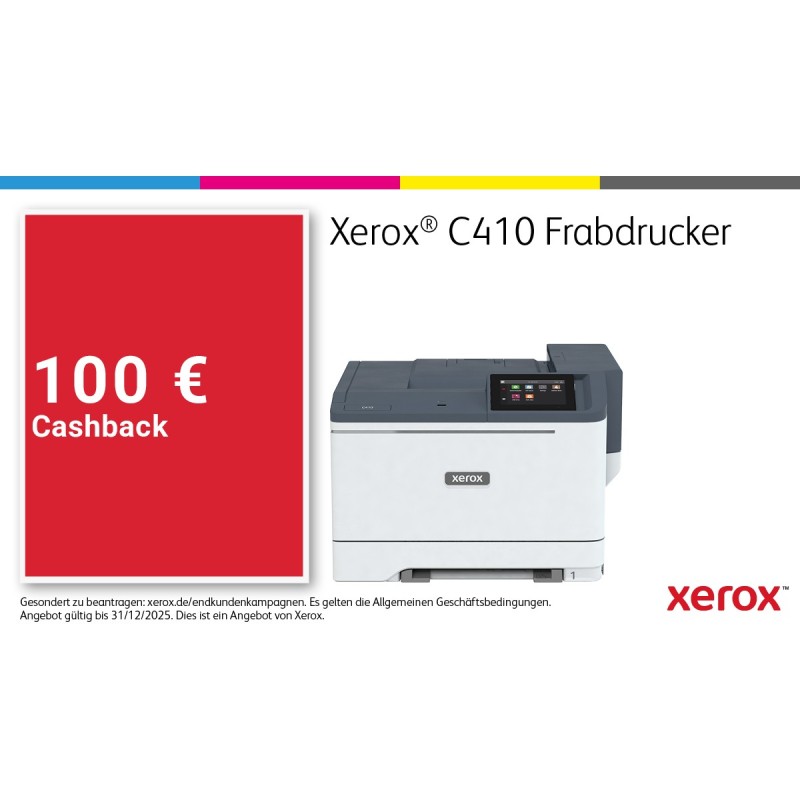 Buy Xerox C410 Color Laser Printer A4 40 ppm LAN Duplex - C410 - Color, A4, Ethe... in Cyprus, Nicosia, Limassol, Larnaka, Pafos