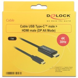 Buy HDMI to USB-C Adapter Cable - ST-ST - 1m, 4K 30Hz, Black in Cyprus, Nicosia, Limassol, Larnaka, Pafos