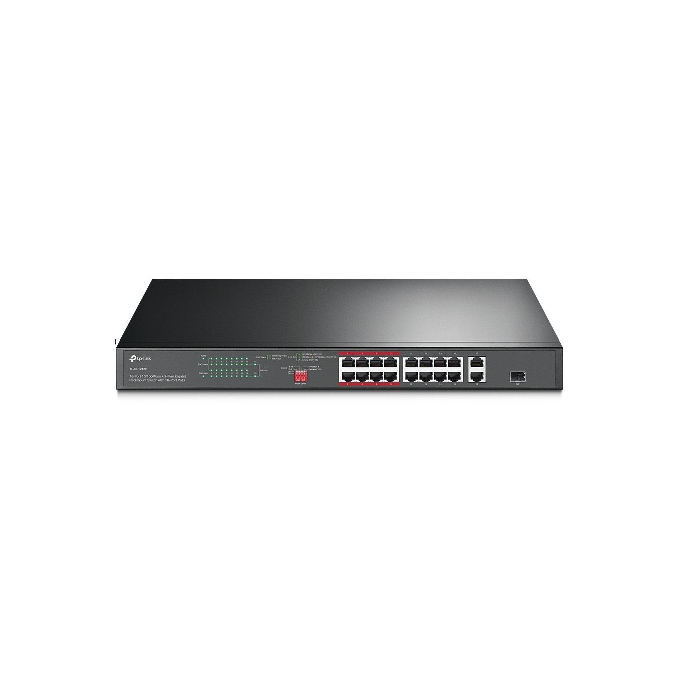 TP-Link 16-Port Gigabit PoE Switch TL-SL1218P - 16x Gigabit PoE Ports, 131-250 W Budget — Buy in Cyprus with Fast Delivery