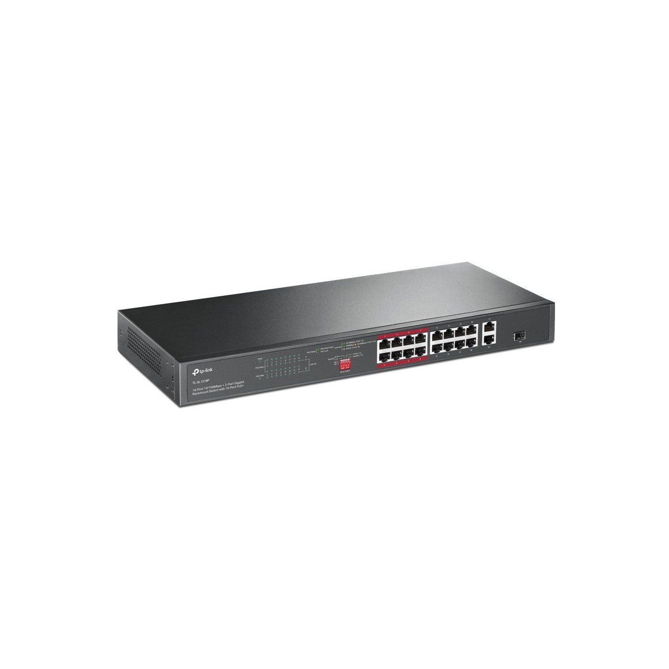 TP-Link 16-Port Gigabit PoE Switch TL-SL1218P - 16x Gigabit PoE Ports, 131-250 W Budget — Buy in Cyprus with Fast Delivery