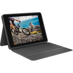 Buy Logitech Rugged Folio Keyboard Case for iPad 7th-9th Gen - Black, German QWERTZ in Cyprus, Nicosia, Limassol, Larnaka, Pafos